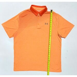 Under Armour The Playoff Polo Shirt Mens XL‎ Orange Golf Athletic Top